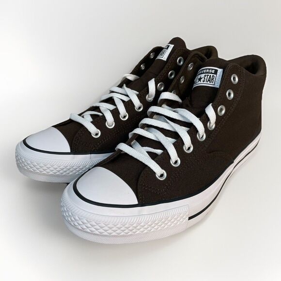 Converse CTAS Malden Street Mid Top Men 11.5 Canvas Shoes A11708F Grind Coffee - Picture 9 of 9